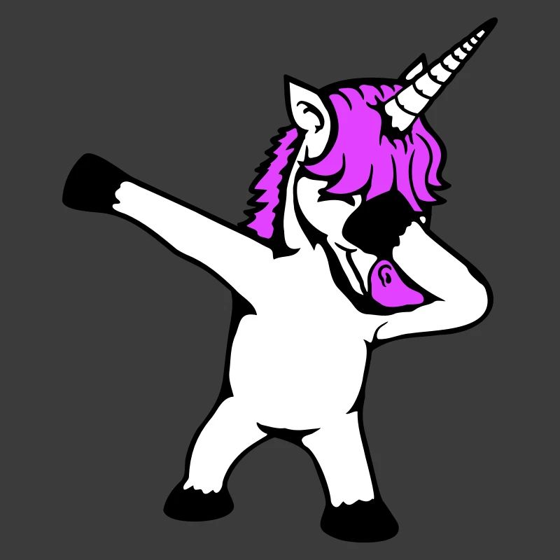 Unicorn Dabbing Dab Dance Party Pose Gesture Funny