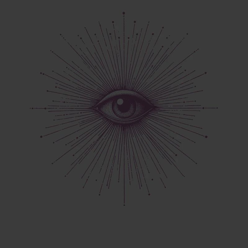 Mystisches Augen-Strahlen-Design