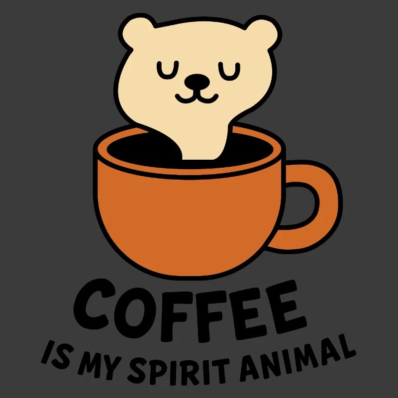 Bär in Kaffeetasse
