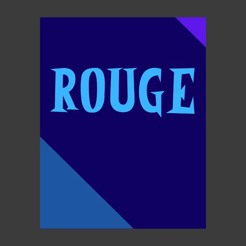 RED Rectangle Triangle Chalkboard