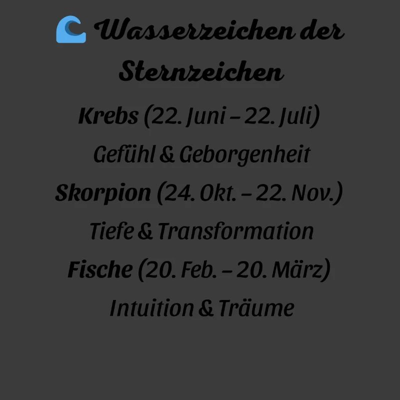 Wasserzeichen der Sternzeichen