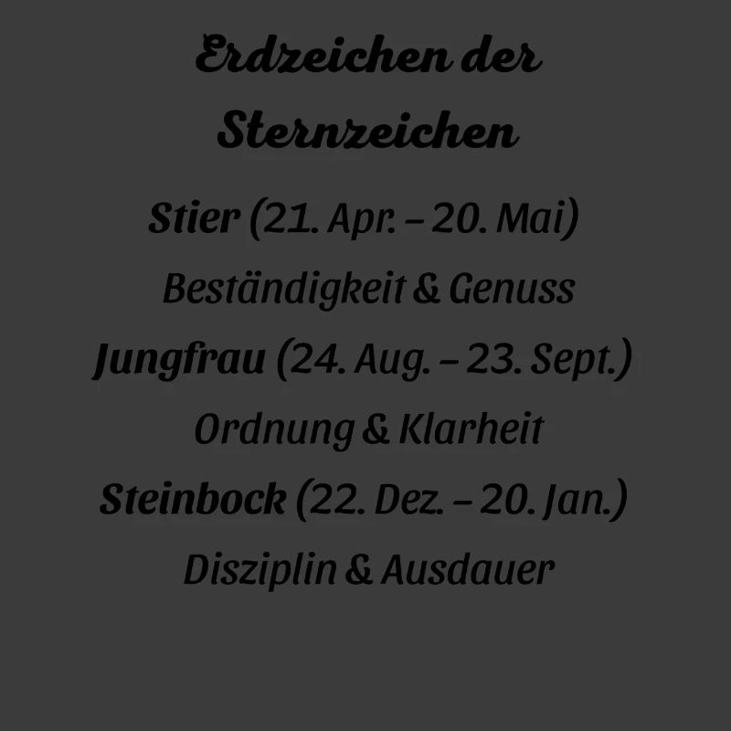 Erdzeichen_der_Sternzeichen