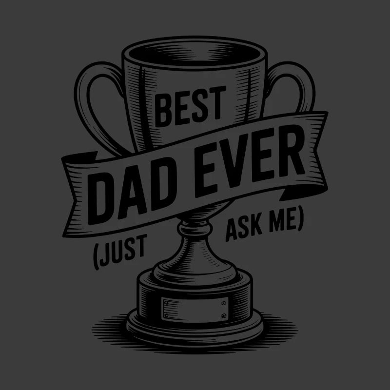Bester Vater aller Zeiten (Frag mich einfach) mit Trophäe