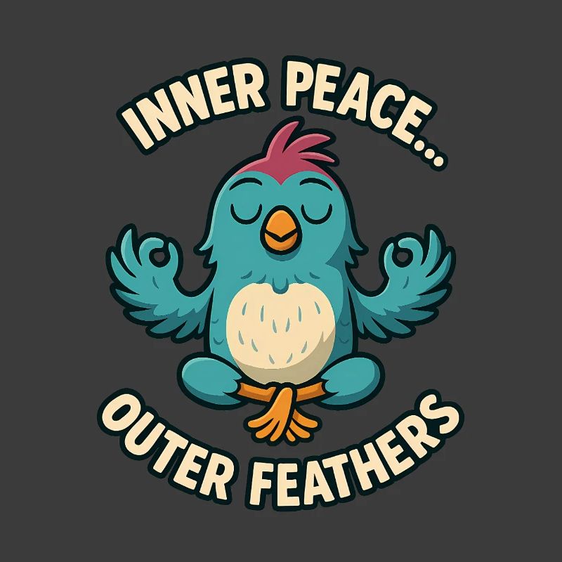 Inner Peace Outer Feather Design