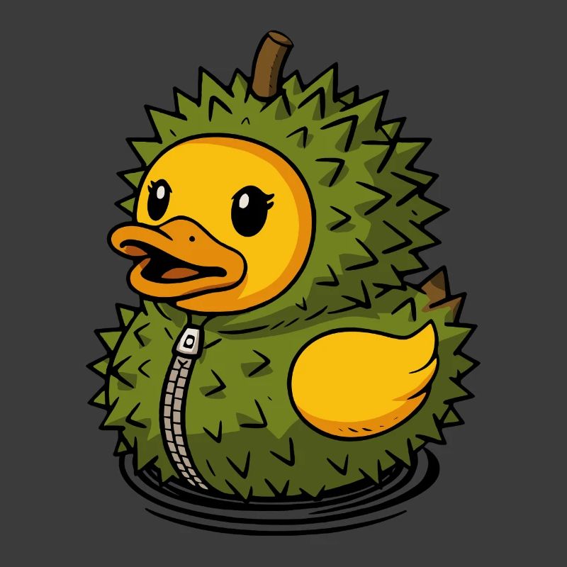 Durian Durian Fruit Duck Rubber Duck Squeaking Duck