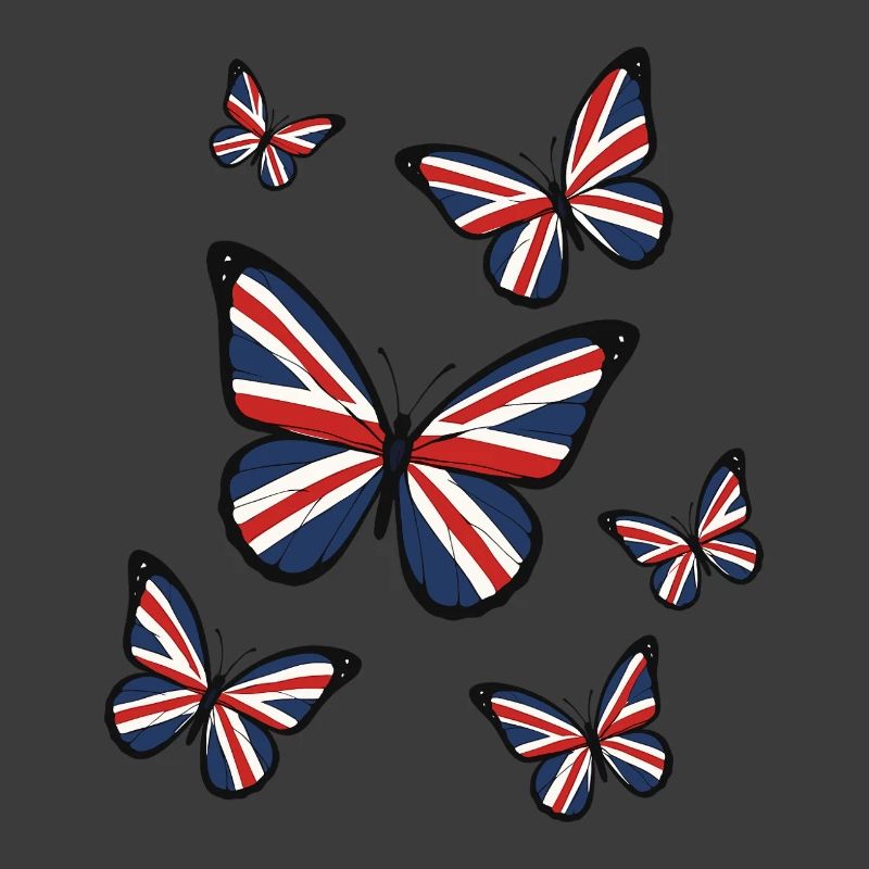 Union Jack Schmetterlinge