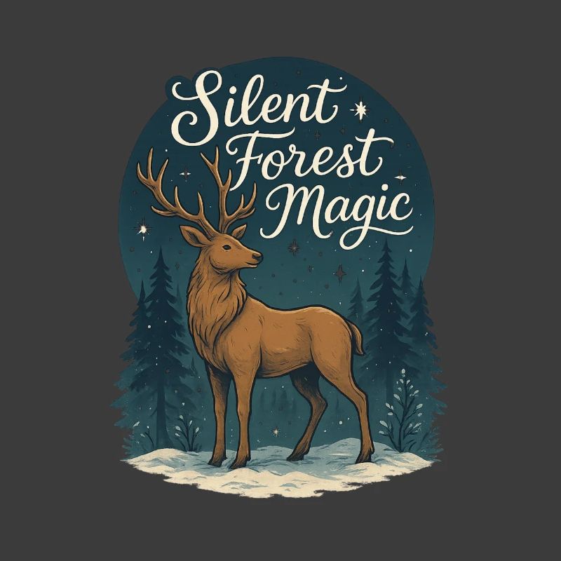 Winter Deer – Silent Forest Magic