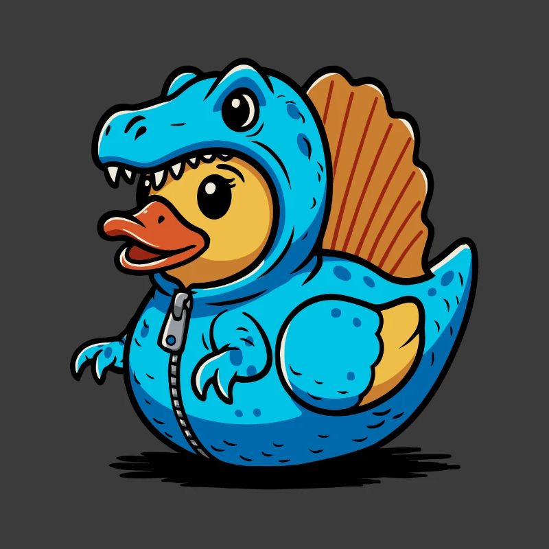 Spinosaurus Blauer Dino-Drache Entchen