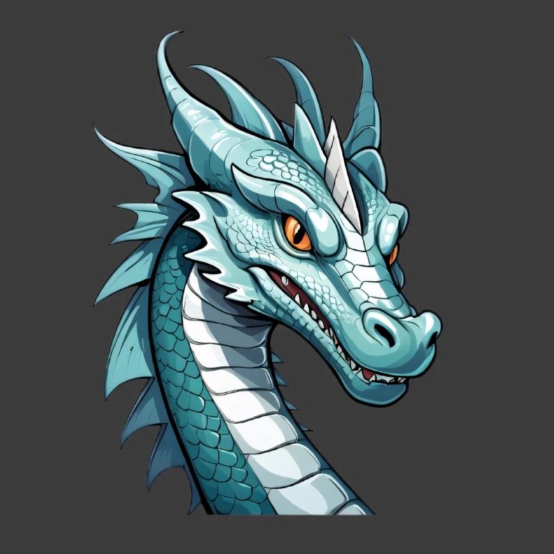 Kobaltdrachen Kopfkunst