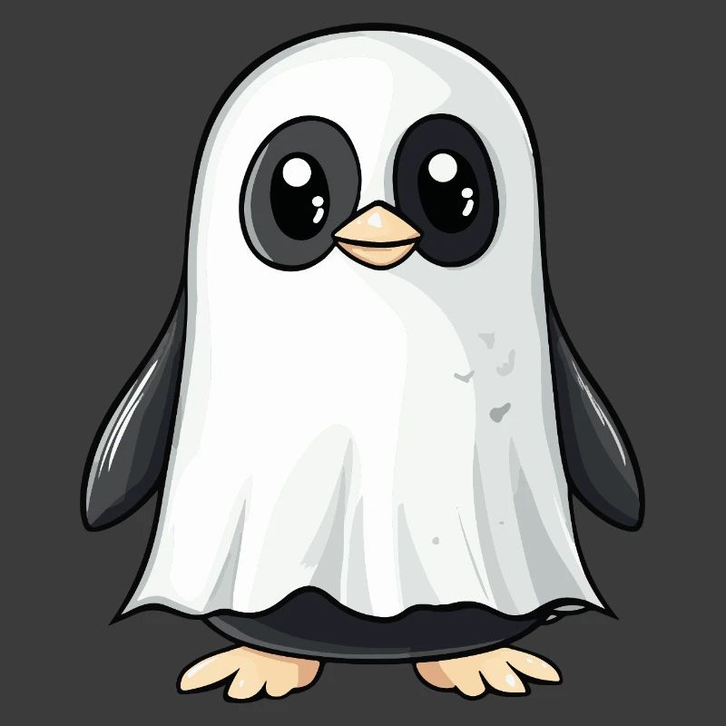 Penguin Halloween Ghost
