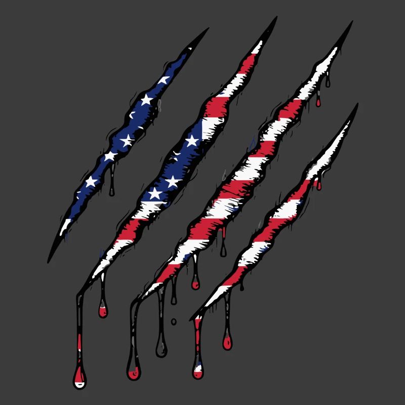 Scratch USA Flag Scratch Trace