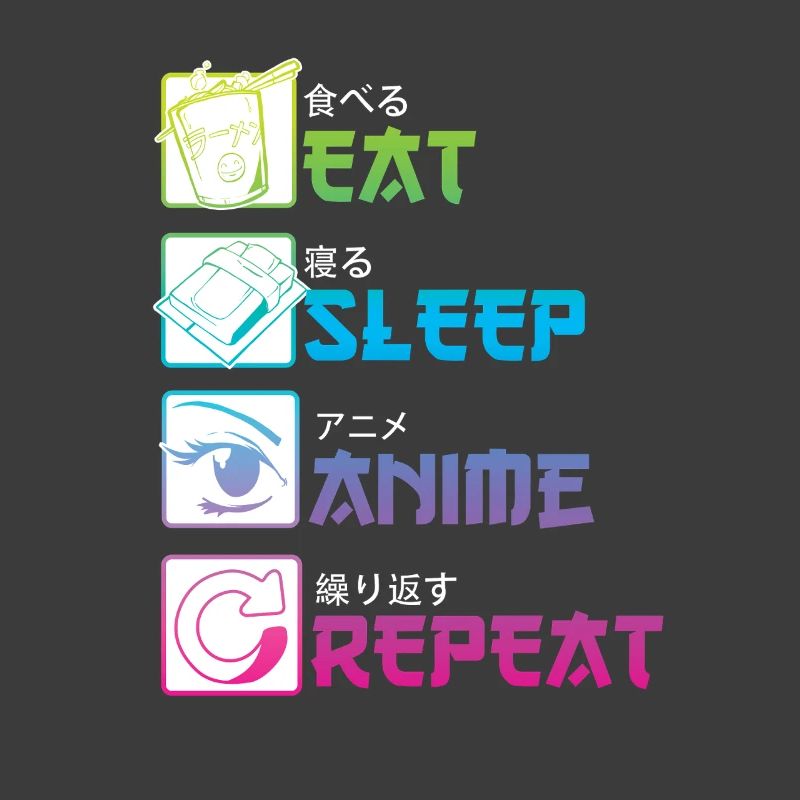EAT SLEEP ANIME REPEAT