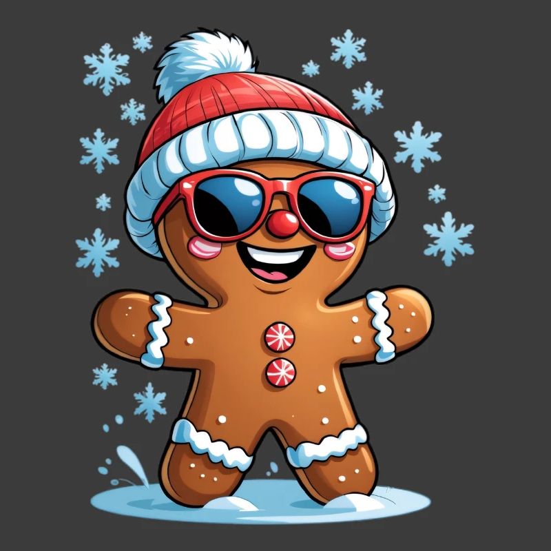 Winter Lebkuchen mit Sonnenbrille