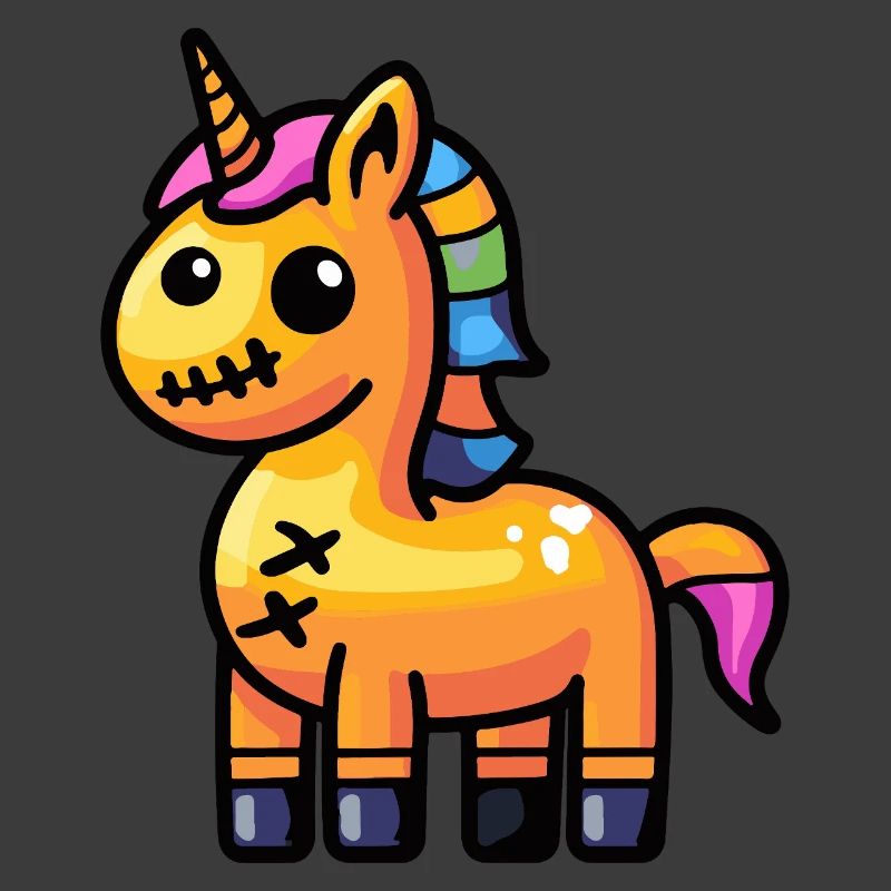 Einhorn Halloween Zombie