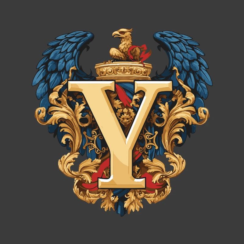 Y Letter Name Crown