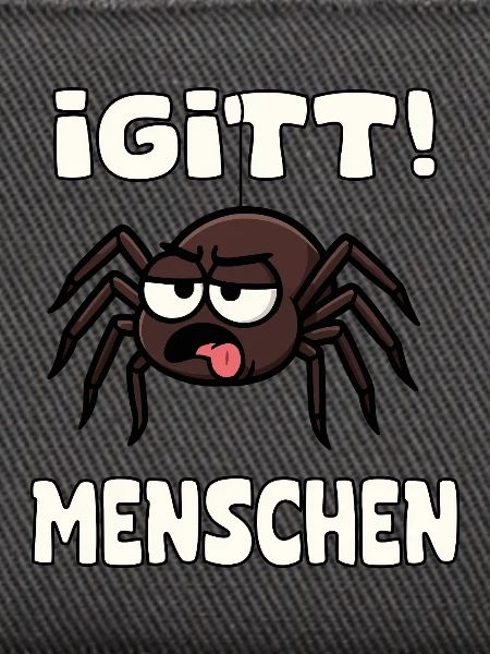 Lustige Igitt ! Menschen Spinne 