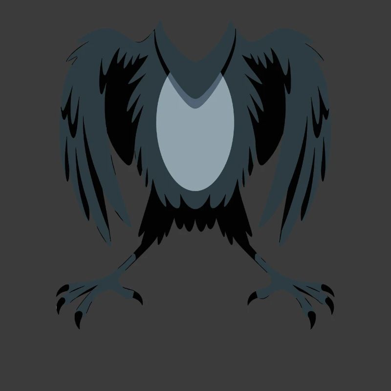 Silhouette d’ailes de corbeau