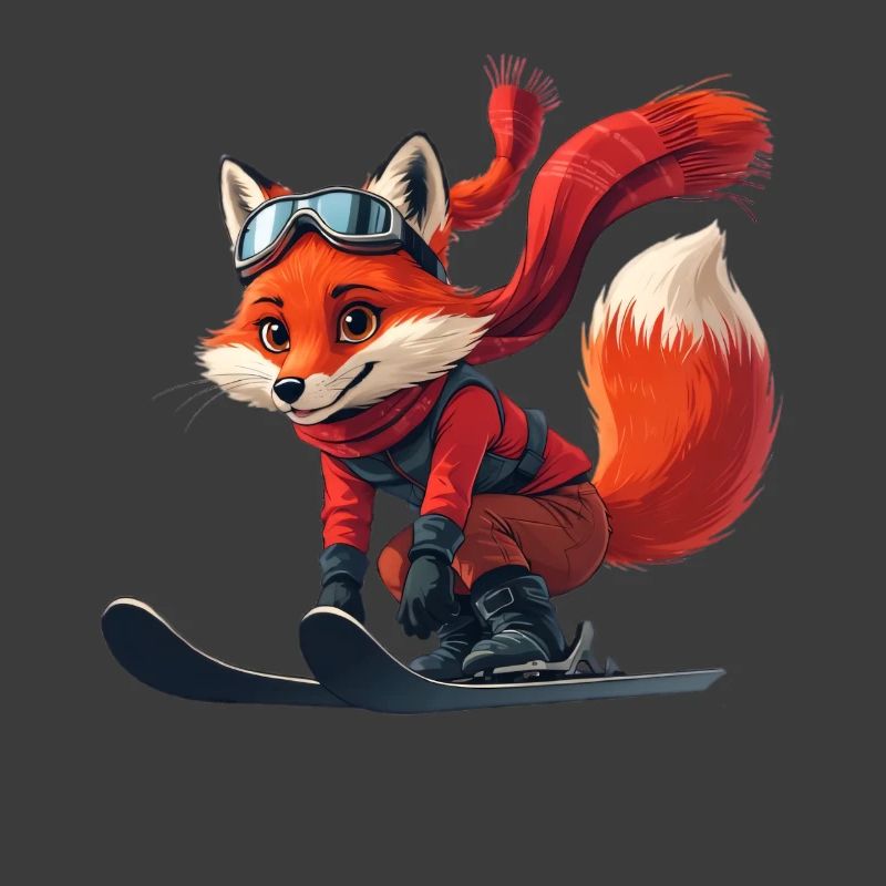 Fuchs Skifahrer Abenteuer