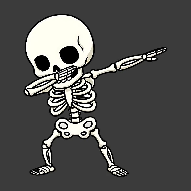 Funny Skeleton Dab