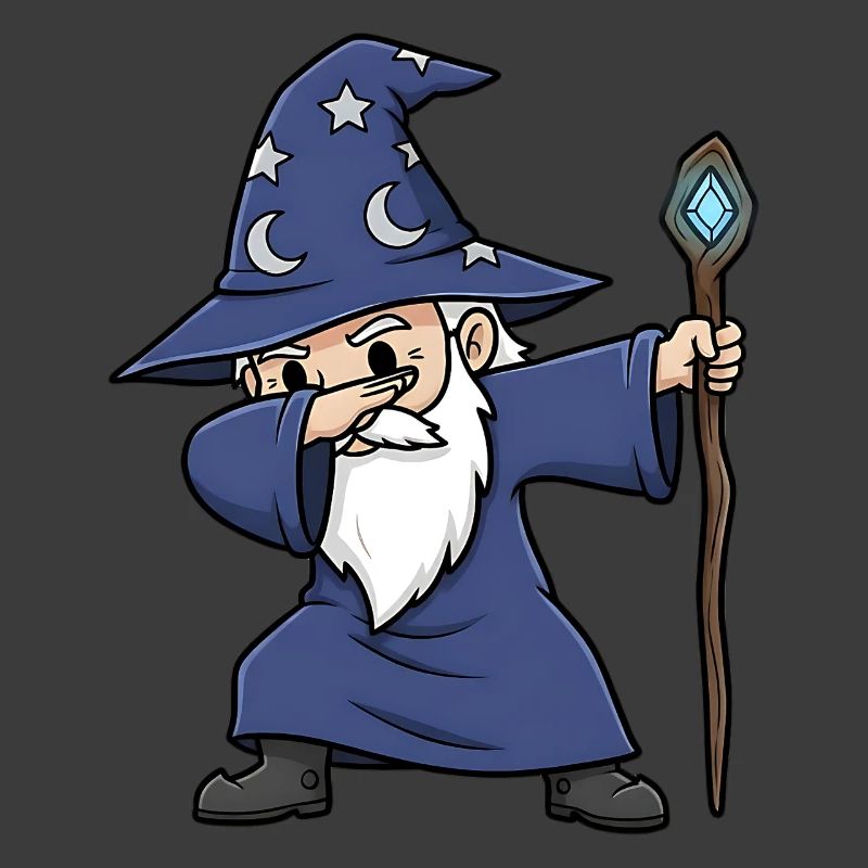 Dabbing Wizard - Conception de sorcier amusant