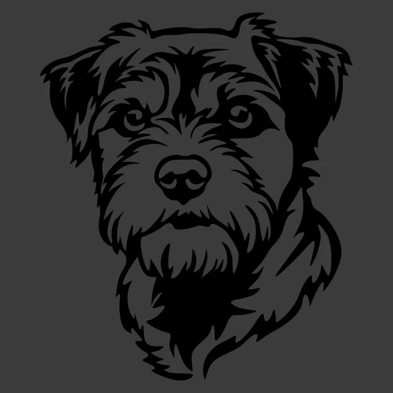 Tête de terrier de la frontière