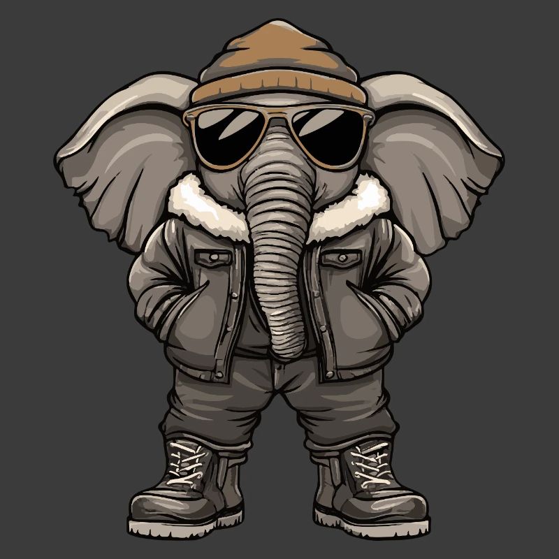 Elephant Cool Winter