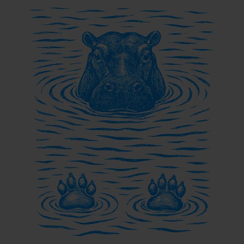 Gechilltes Hippo im Wasser