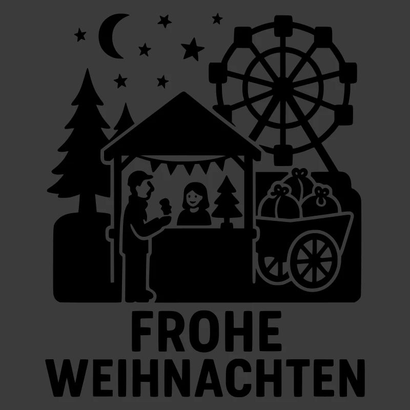 Silhouette de joyeux Noël