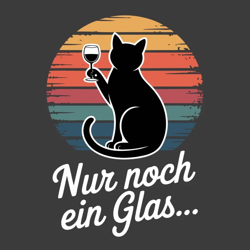 Katze mit Weinglas: Nur noch ein Glas