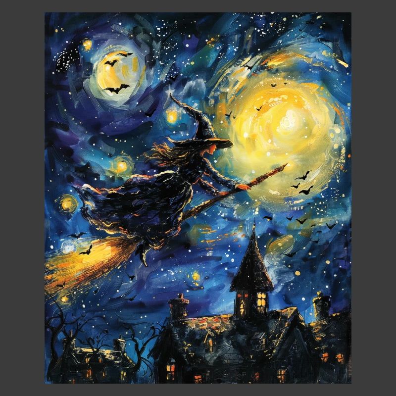 Witch Van Gogh Starry Night