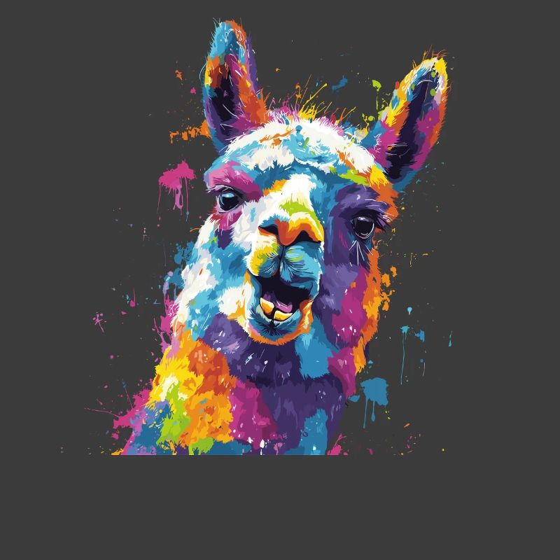 Llama Farbexplosion