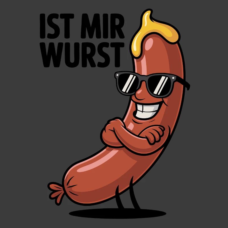 Wurstheld mit Sonnenbrille