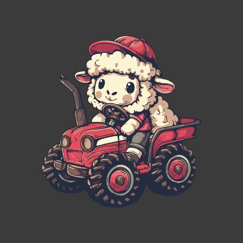 Schaf Traktor Farmer