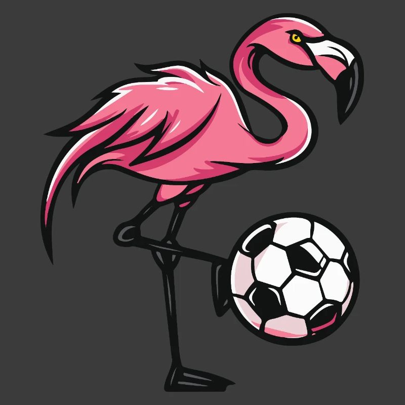 Flamingo Fußball Comic