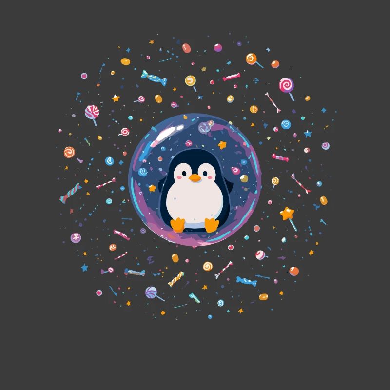 Penguin Glaskugel mit Süßigkeiten