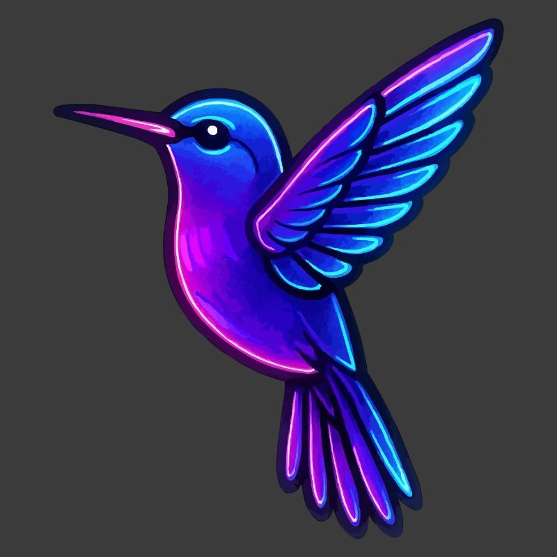 Neon Kolibri Tiere