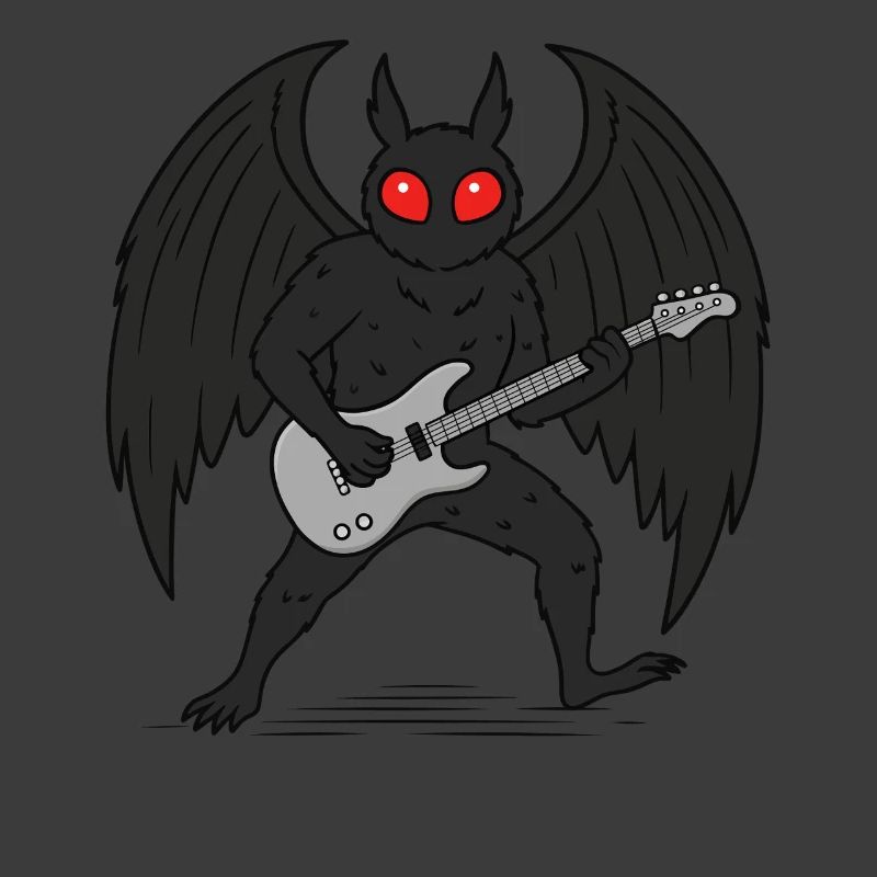 Mothman Rock Guitar Cryptid