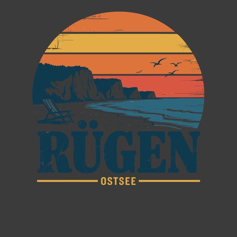 Rügen Ostsee Retro Geschenk