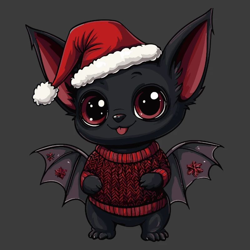 Fledermaus Weihnachten Xmas