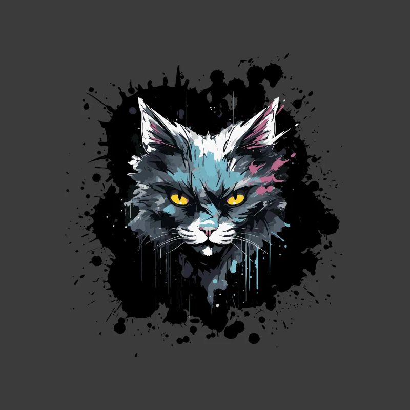 Katzenkopf Neon Splash
