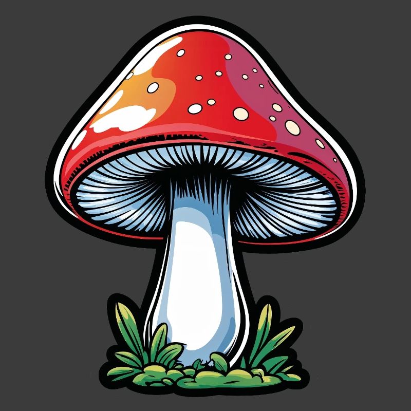 Red Toadstool Popart Design