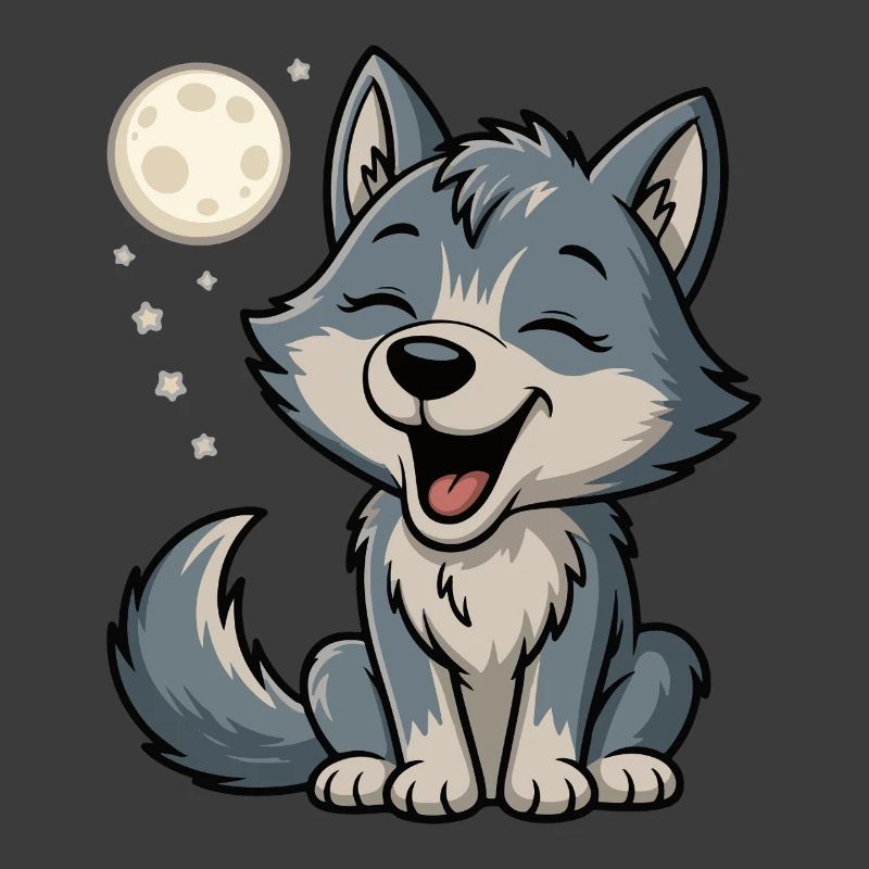 Moonlight Wolf Cuddle