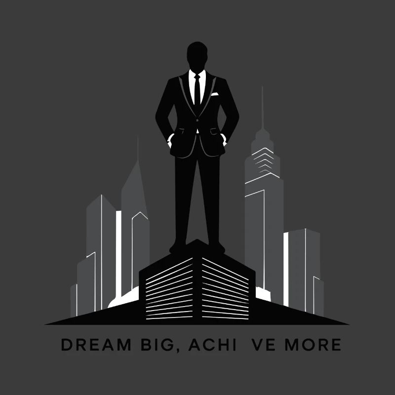 Executive Skyline Ambition Silhouette