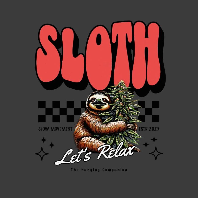 Sloth Relax – Chill Pattern Cannabis défectueux