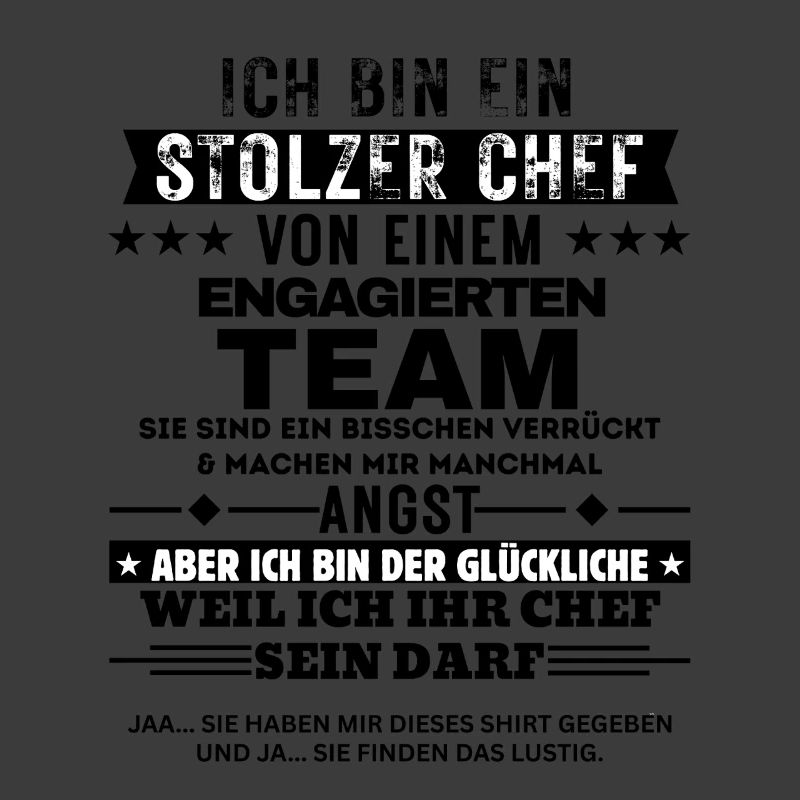 Stolzer Chef von einem engagierten Team
