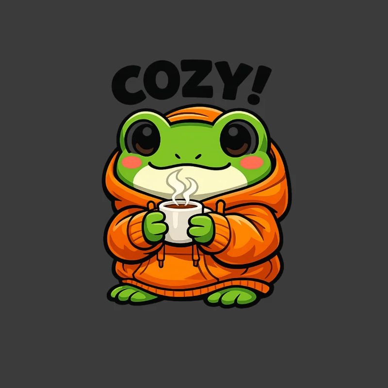 Sweat à capuche Pullover Grenouille Douillet