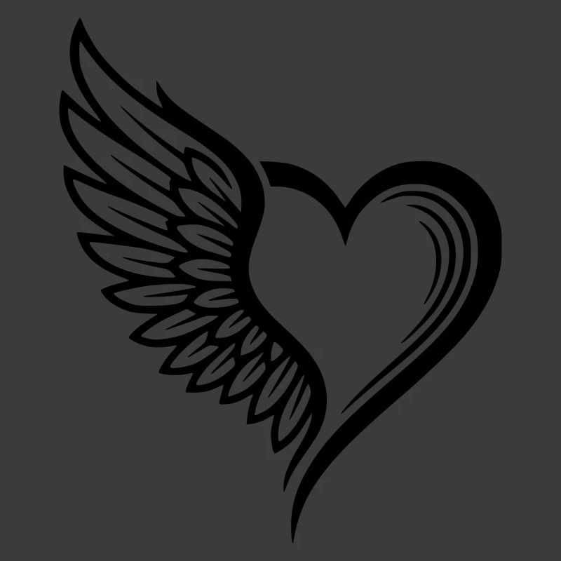 Angel Wings Herz-Logo