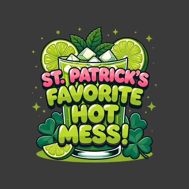 St. Patricks Lieblings-Hot-Mess-Drink-Design