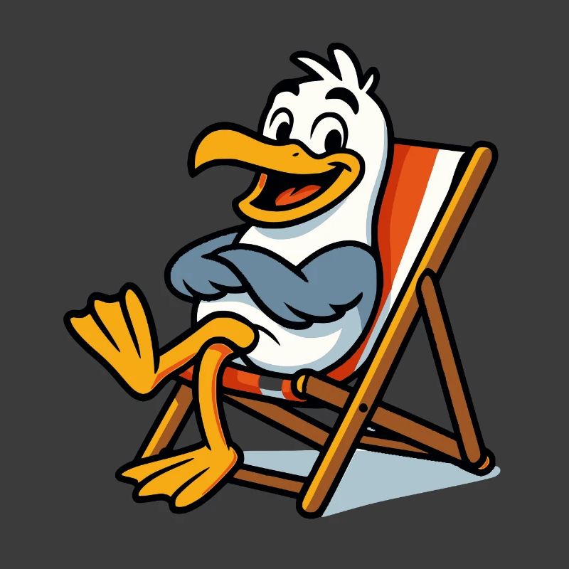 Lounge-Seemöwe am Strand