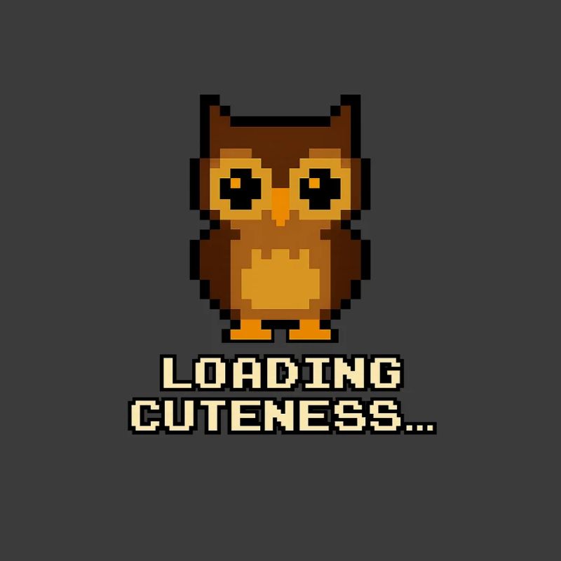 Pixel Eulen Loading Cuteness